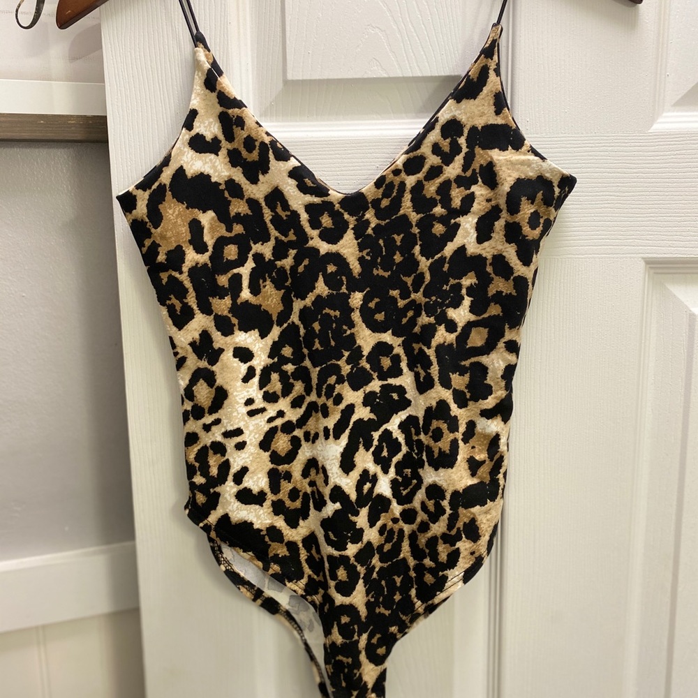 Leopard leotard XS